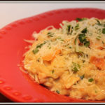 Risotto crémeux au saumon et basilic - Cinq Fourchettes