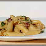 Penne carbonara bon pour la balance! Cinq Fourchettes
