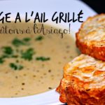 potage à l'ail grillé