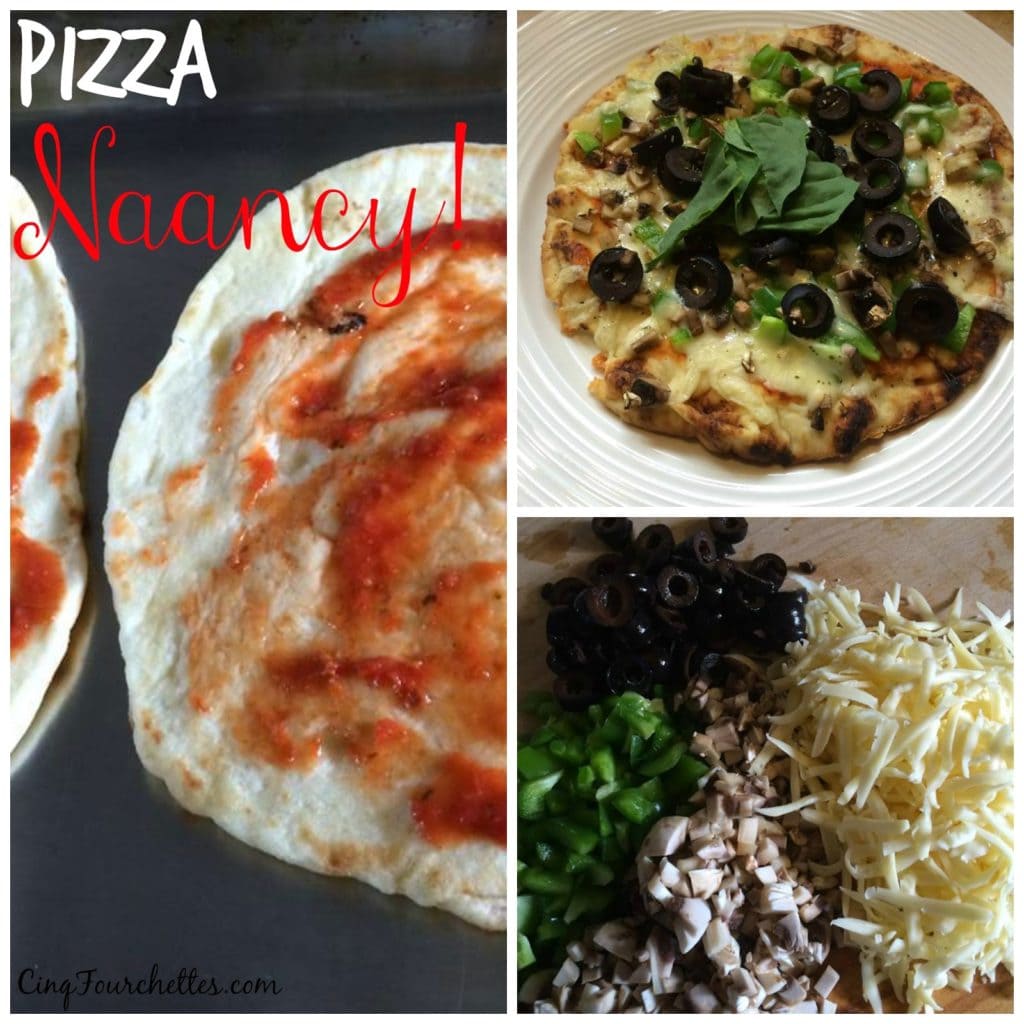 7 idées de pizza sur pain naan! Vous allez adorer! - Cinq Fourchettes