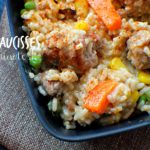Riz à la saucisse en 20 minutes (pis plein de temps pour jouer dehors!) - Cinq Fourchettes