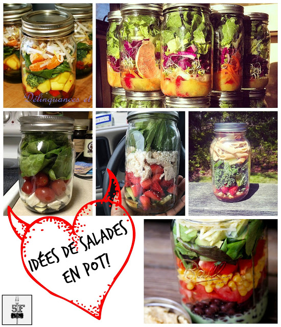 salades en pot