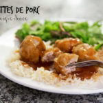 Une recette toute simple en vidéo : Boulettes de porc sauce aigre-douce - Cinq Fourchettes