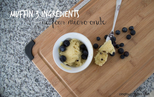 Muffin four micro-onde 3 ingrédients Cinq Fourchettes