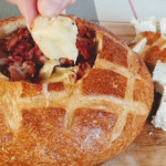 Camembert chaud au bacon et érable / Cinq Fourchettes