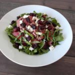 Salade d’épinards, bœuf, feta et canneberges Cinq Fourchettes