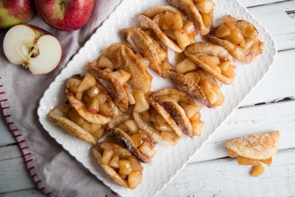 Dessert facile : Mini taco sucré aux pommes Cinq Fourchettes