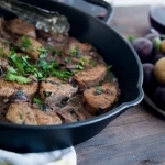 Filets de porc aux champignons Cinq Fourchettes