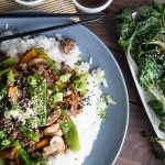 Bœuf et légumes sautés à l’Asiatique avec riz basmati Cinq Fourchettes