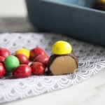 Boules de chocolat au beurre d’arachide et M&M Cinq Fourchettes