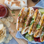 crunch wrap tex mex sandwich Cinq Fourchettes recette