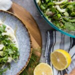 salade de légumes verts asperges mozzarella recette recipe green salad fresh Cinq Fourchettes