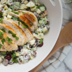 salade Waldorf au poulet grillé Walrdof salad with chicken recipe recette Cinq Fourchettes