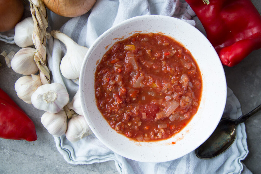 salsa maison homemade tomates tomatoe Cinq Fourchettes conserve