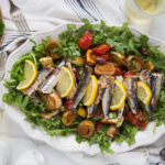 salade sardines poireaux tomates salad recette recipe Cinq Fourchettes