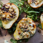 poires au bleu blue cheese pear miel honey nuts noix Cinq Fourchettes recette recipe