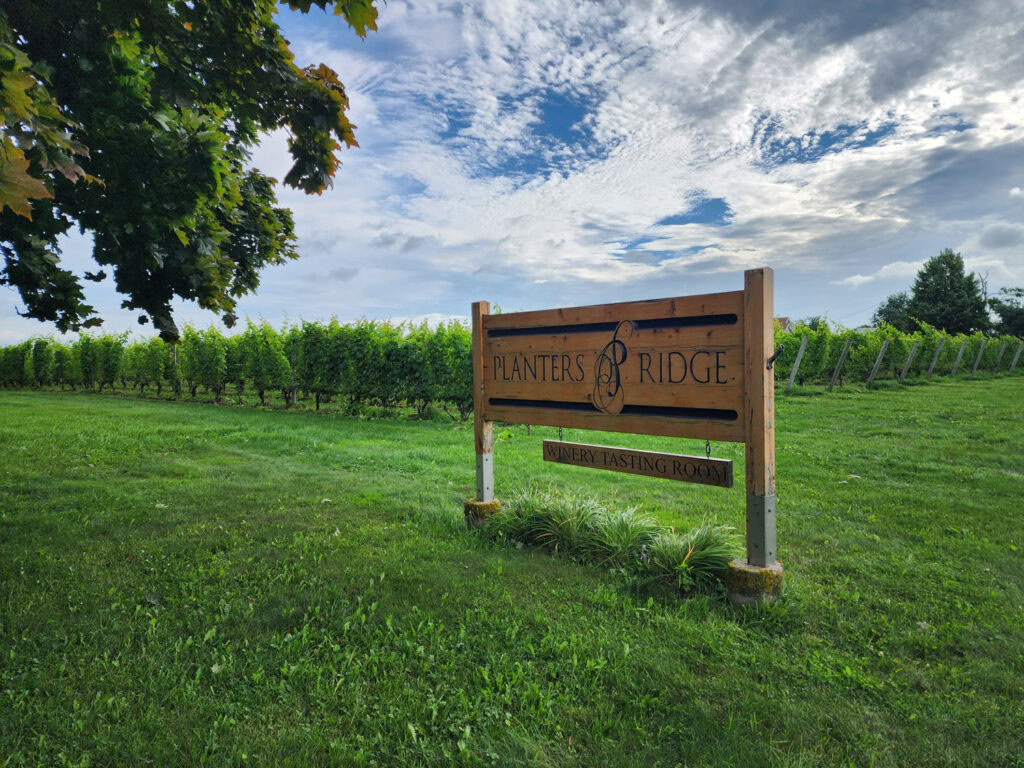 Planters ridge winery Nova Scotia Nouvelle Écosse cinq fourchettes voyage