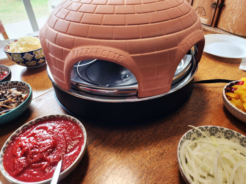 cuisson intérieur pizza pizzarette cinq fourchettes