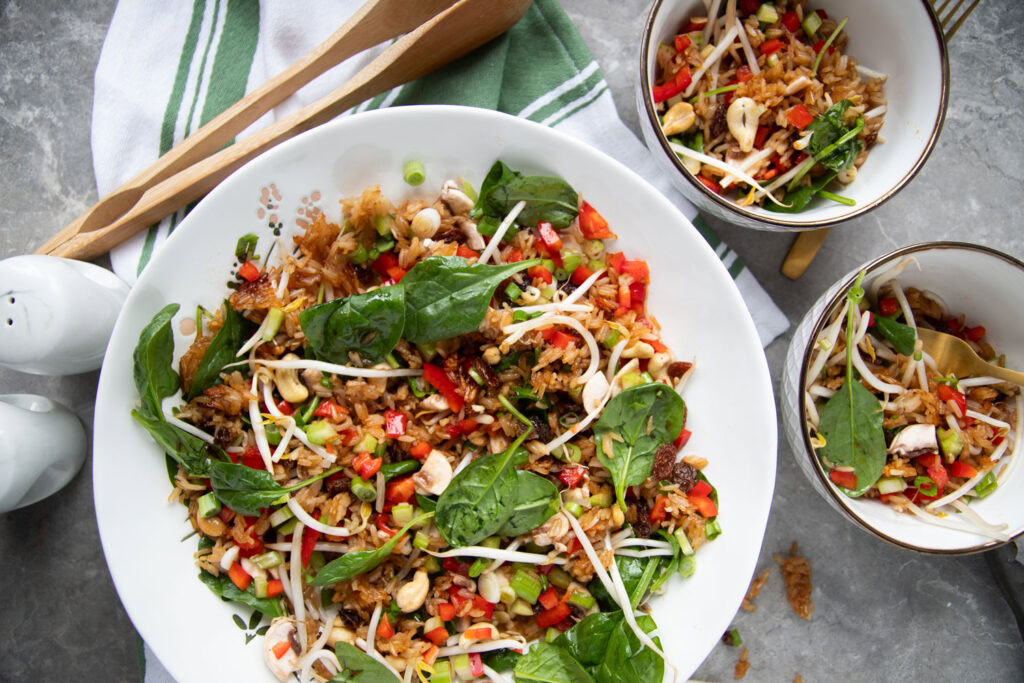salade d'amour recette buffet recette riz croquant cinq fourchettes