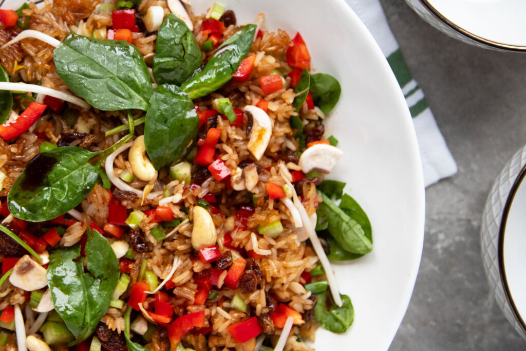 salade d'amour recette buffet recette riz croquant cinq fourchettes