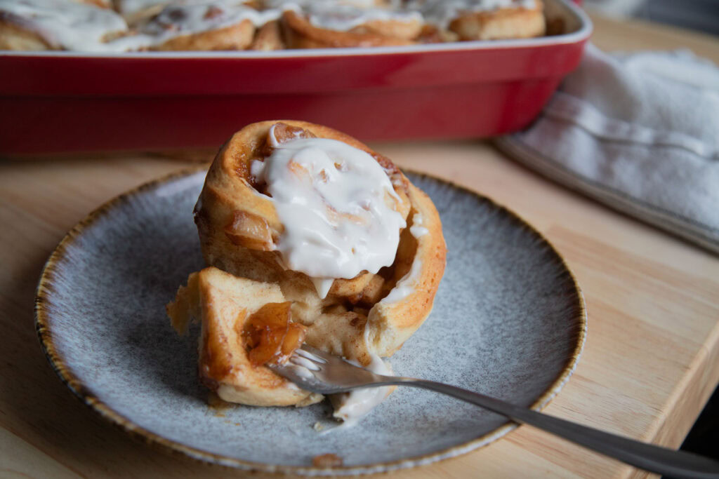 brioches pommes recette gourmande cinq fourchettes buns apple recipe