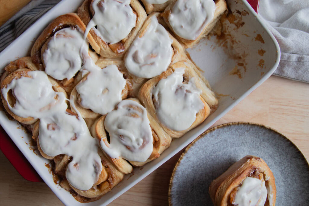 brioches pommes recette gourmande cinq fourchettes buns apple recipe