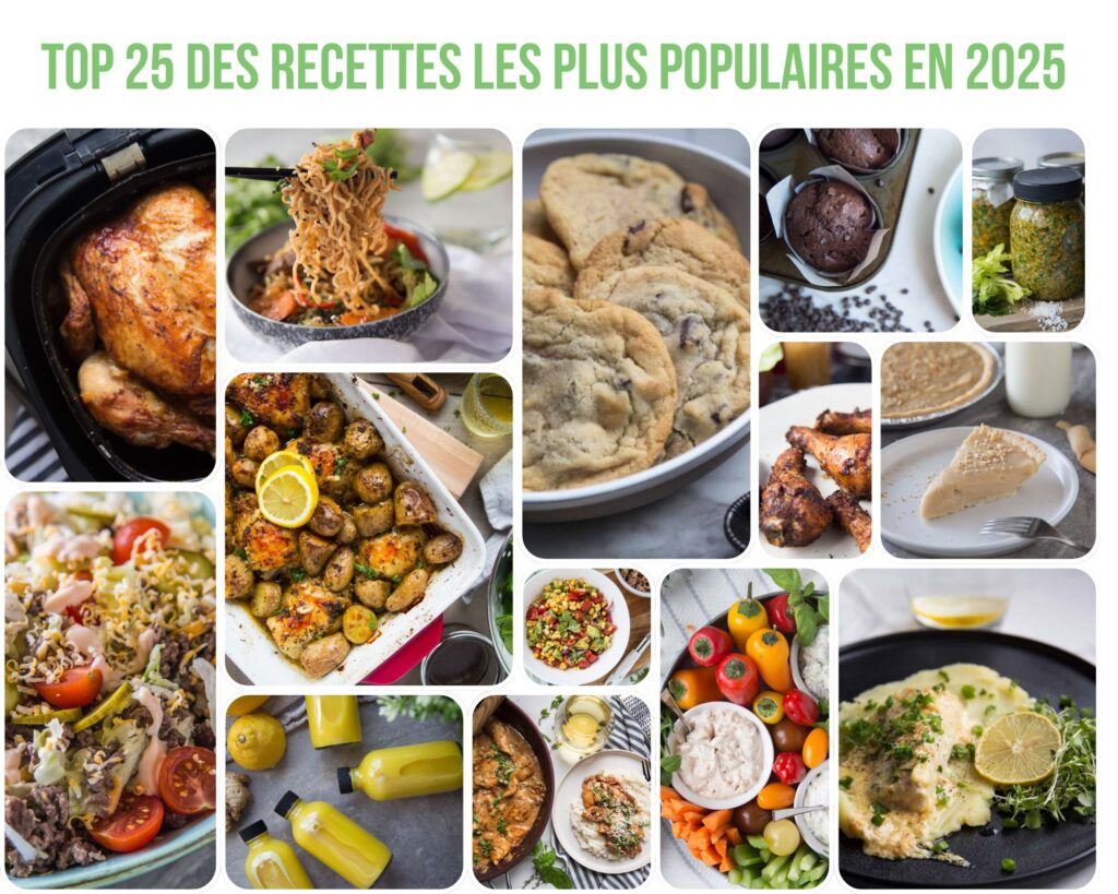 top 25 des recettes les plus populaires en 2025 Cinq Fourchettes